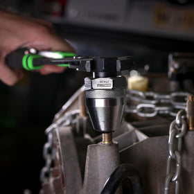 OEMTOOLS 25438 in-use example with penetrating oil and heat prep.