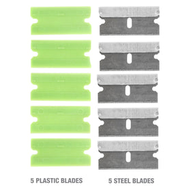 Close-up of OEMTOOLS 26502 blades for quick, safe blade changes