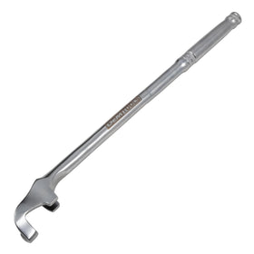 OEMTOOLS wrench extender demonstrates enhanced leverage for stubborn bolts.
