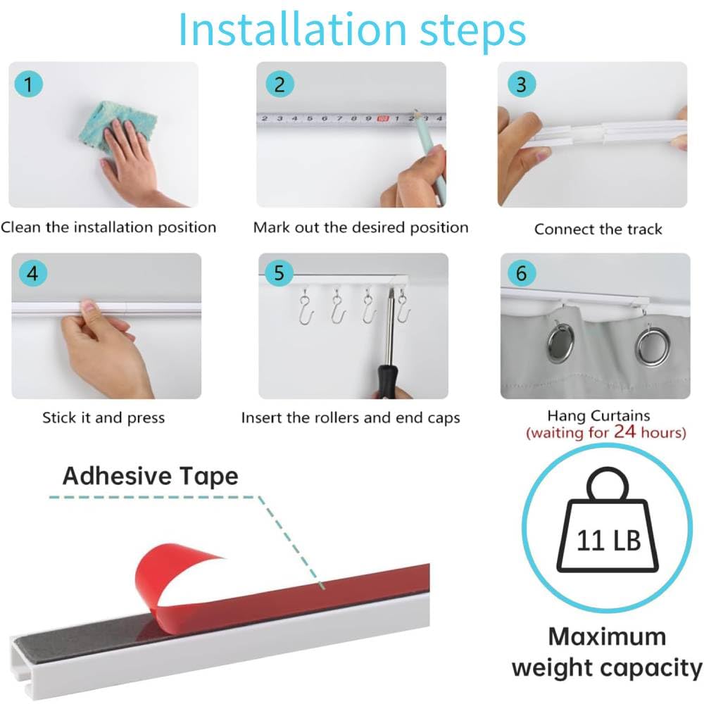 OEOEKHDJ window curtain use with smooth glide and clean aesthetics