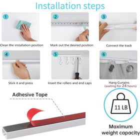 OEOEKHDJ window curtain use with smooth glide and clean aesthetics