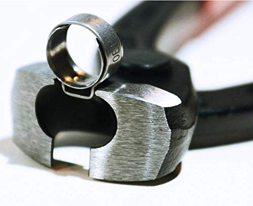 Oetiker 14100446 side-jaw pincers with plastic-coated handles used to remove ear clamps