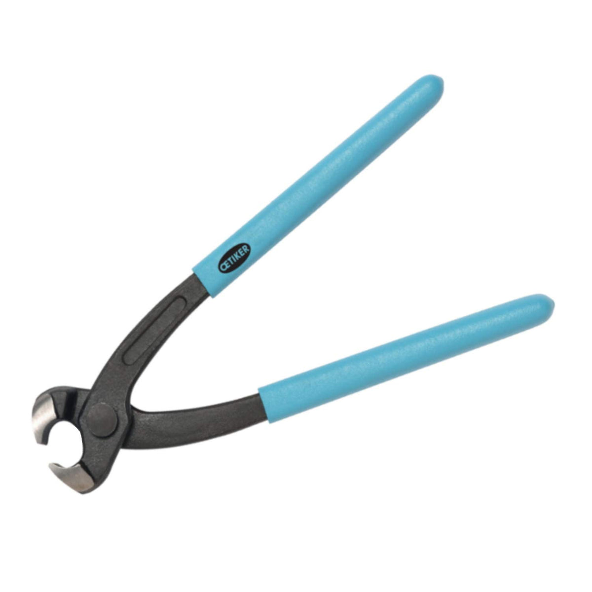 Oetiker 14100446 side-jaw pincers ready for ear-clamp installation in tight spaces