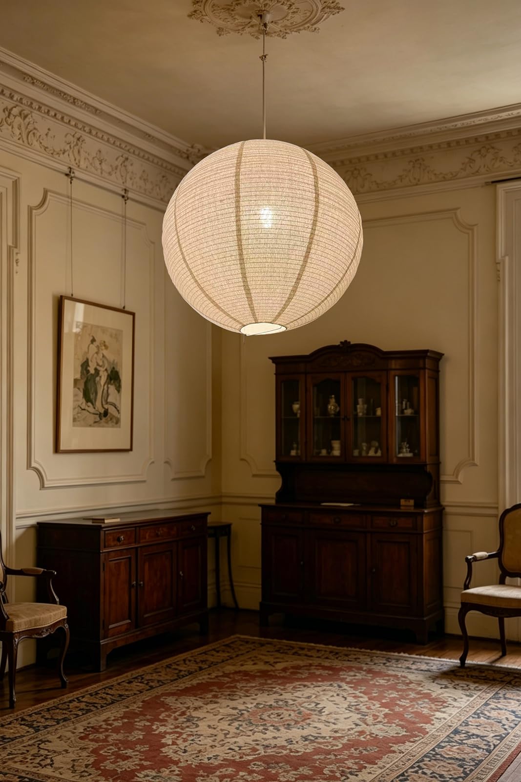 oetmilc handcrafted lampshade showcases unique woven texture, subtly different.