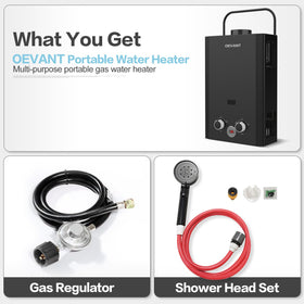 OEVANT 5-foot hose supports flexible water connections during camping or RV trips.