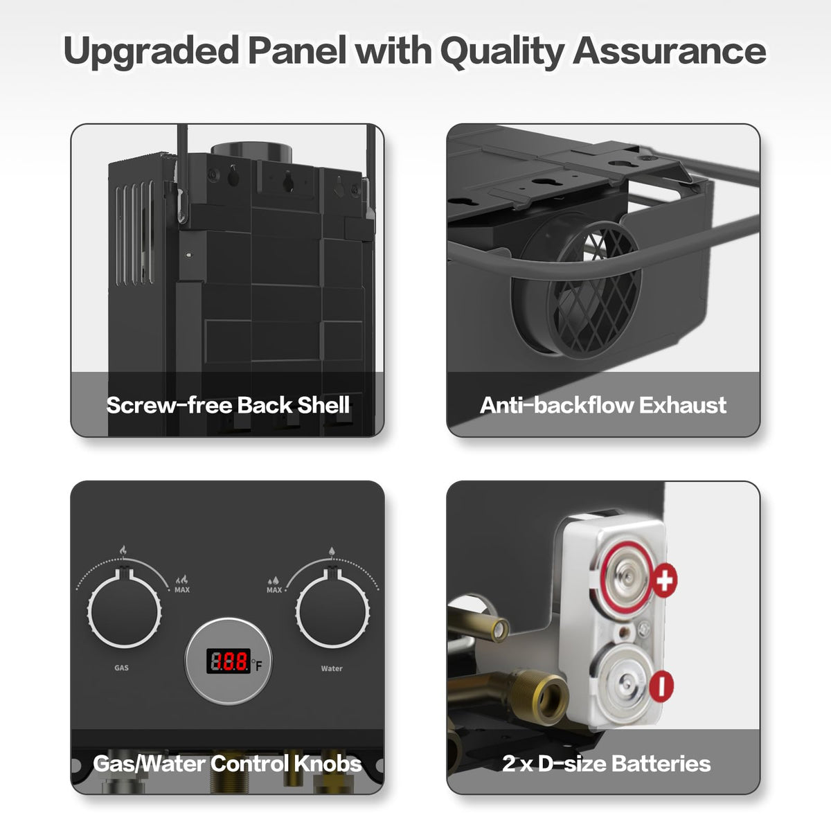 OEVANT water heater is ideal for outdoor use in camping and RV adventures.