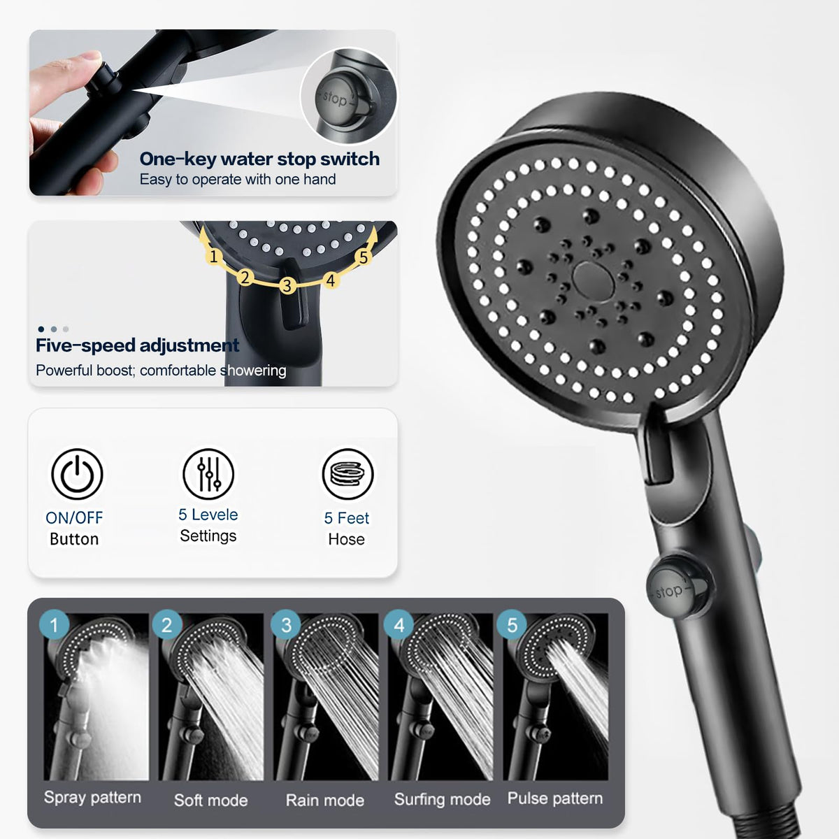 OEVANT water heater features overheat protection for safe outdoor use.