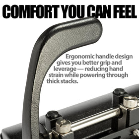 Officemate 32-sheet capacity punch handles large stacks with ease