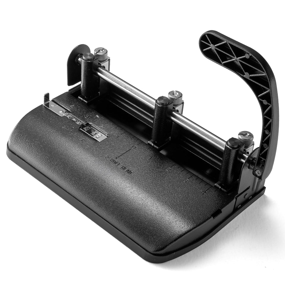 Officemate adjustable 2-3 hole punch for customizable binder hole patterns