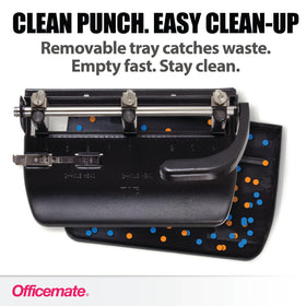 Officemate locking handle preserves compact storage when not in use