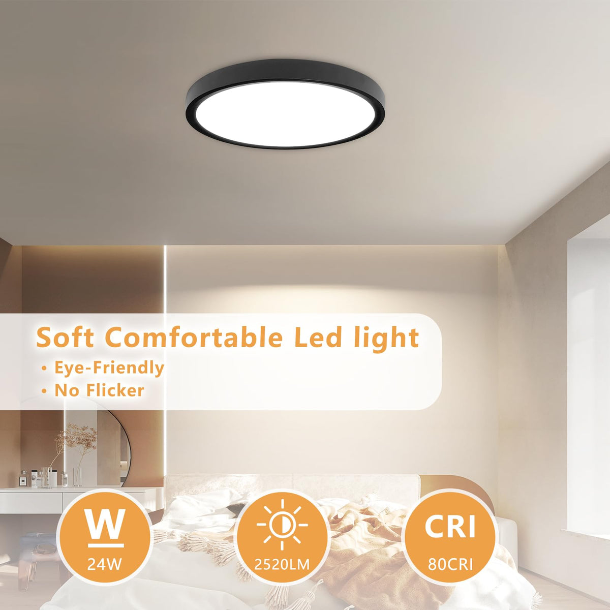 OFFIY 12-inch LED panel with selectable 3000K/4000K/6000K offers versatile task lighting.