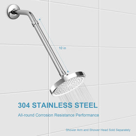 OFFO 1/2in-14 NPT threading compatible with standard shower heads.