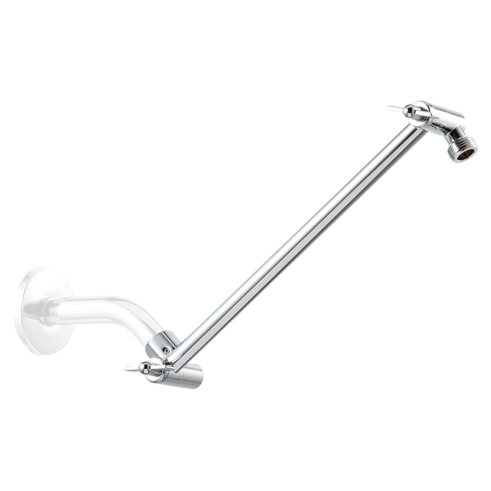 OFFO 11-inch extension arm with adjustable height for a custom shower