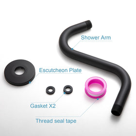 OFFO 1/2-inch NPT connectors for standard shower pipes
