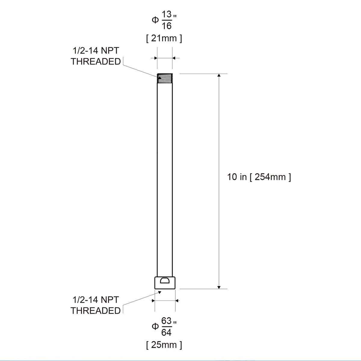 OFFO chrome finish resists scratches and maintains brightness in hard water.