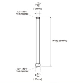 OFFO chrome finish resists scratches and maintains brightness in hard water.