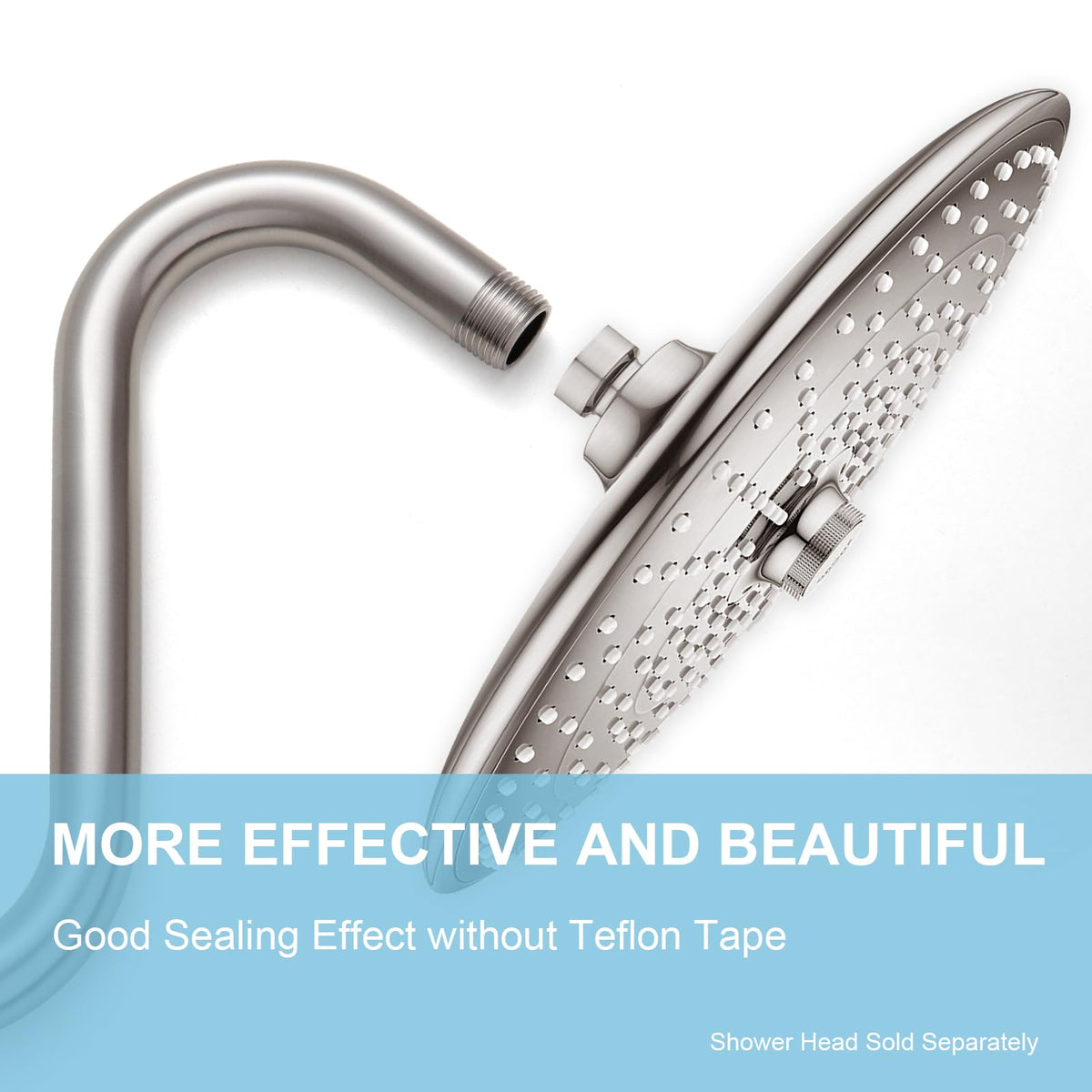 OFFO goose neck extension with flange provides clean lines and alignment.