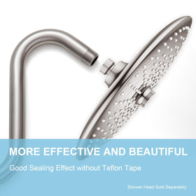 OFFO goose neck extension with flange provides clean lines and alignment.
