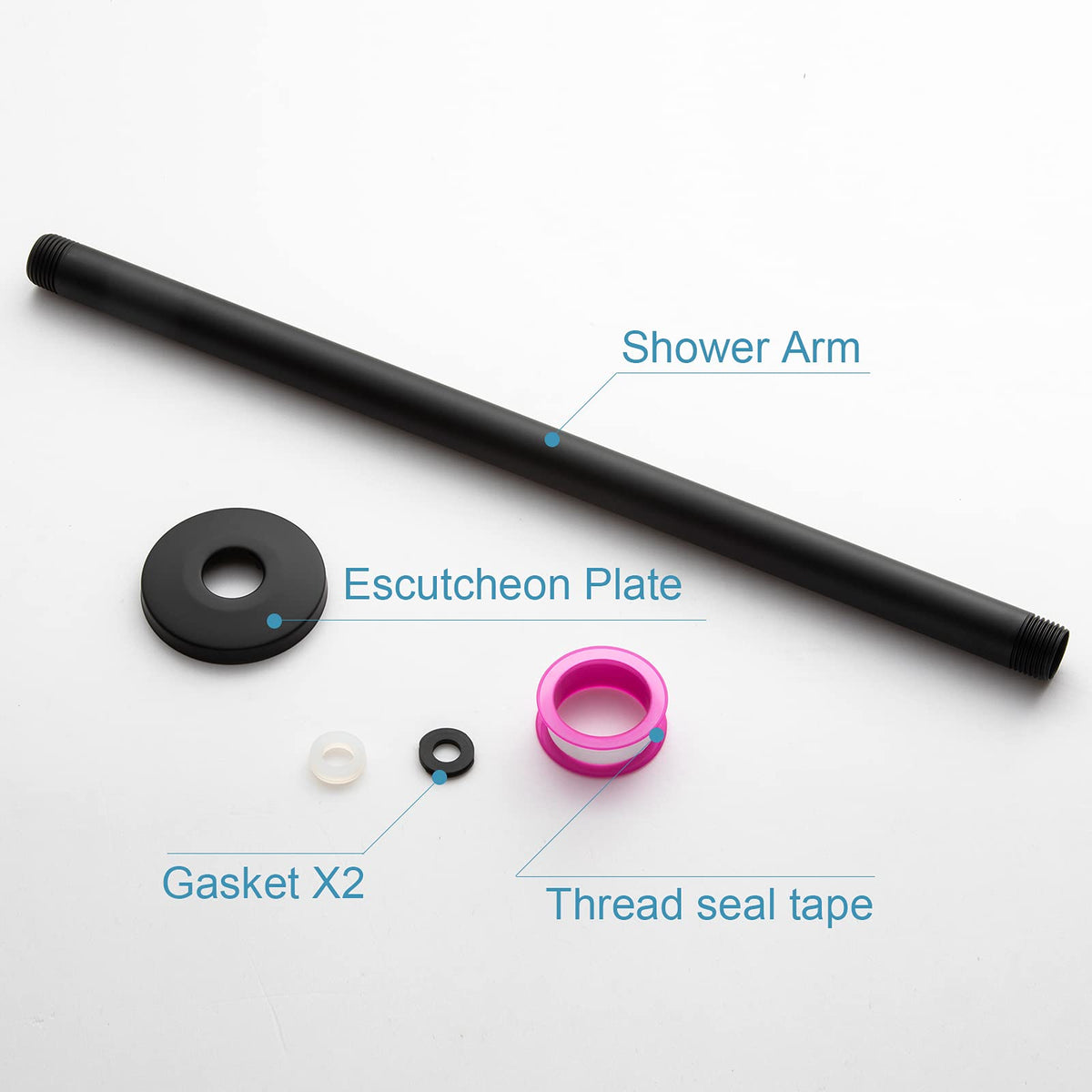 OFFO matte black finish enhances bathroom aesthetics while enduring daily use.
