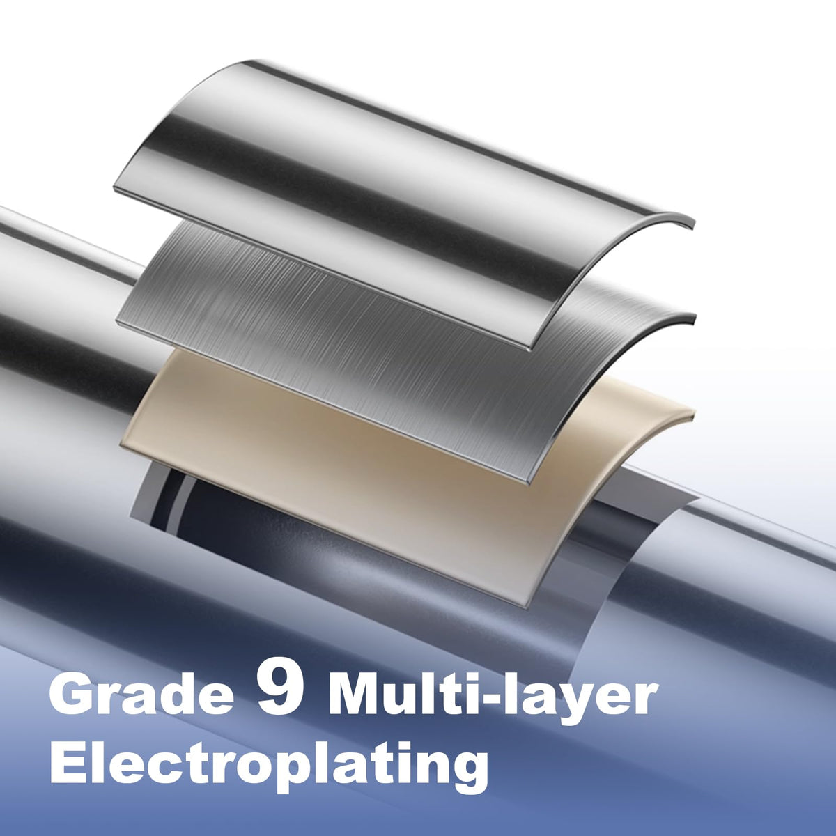 OFFO multi-layer electroplating finish resists corrosion and stays bright.