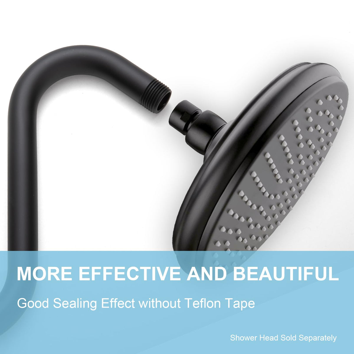 OFFO shower arm flange attachment for secure wall connection