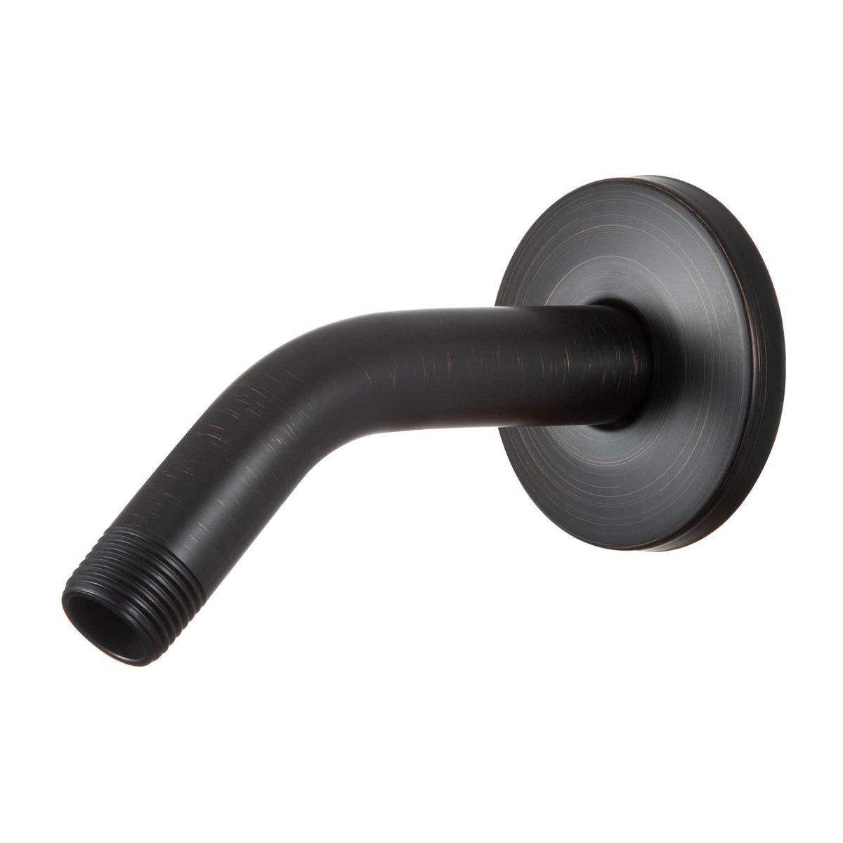 OFFO shower arm ORB finish close-up showing retro red-brushed texture for stylish bathroom