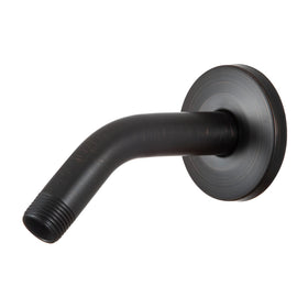 OFFO shower arm ORB finish close-up showing retro red-brushed texture for stylish bathroom