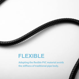 OFFO Shower Hose flexible PVC inner tube reduces stiffness for easy handling.