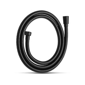 OFFO Shower Hose matte black 80in long reach for bathing and cleaning.