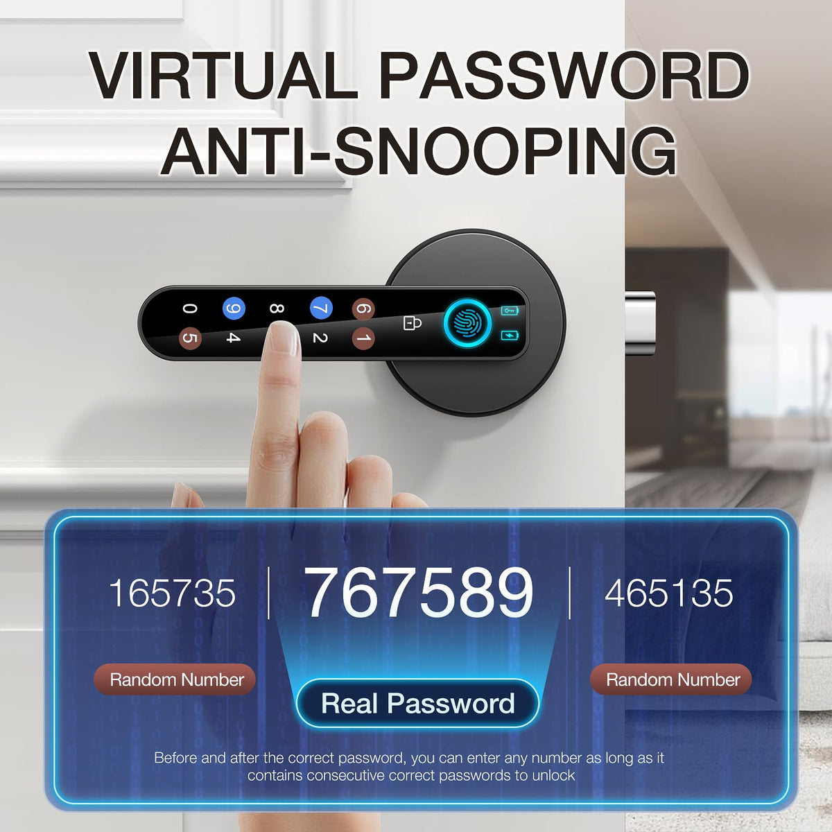 OFFTV App control panel enabling mobile unlocking and remote access