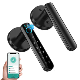 OFFTV Fingerprint Door Lock front view showing quick unlock potential