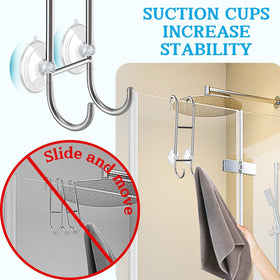 Ofiray-home squeegee holder option keeps bath tools organized and dry.