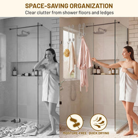 Ofiray-home towel hook deeper curve holds heavy towels and robes securely.