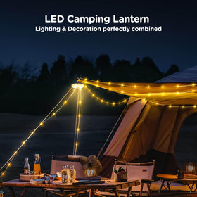OGERY 328ft-long string lights ready for outdoor setup and versatile use.