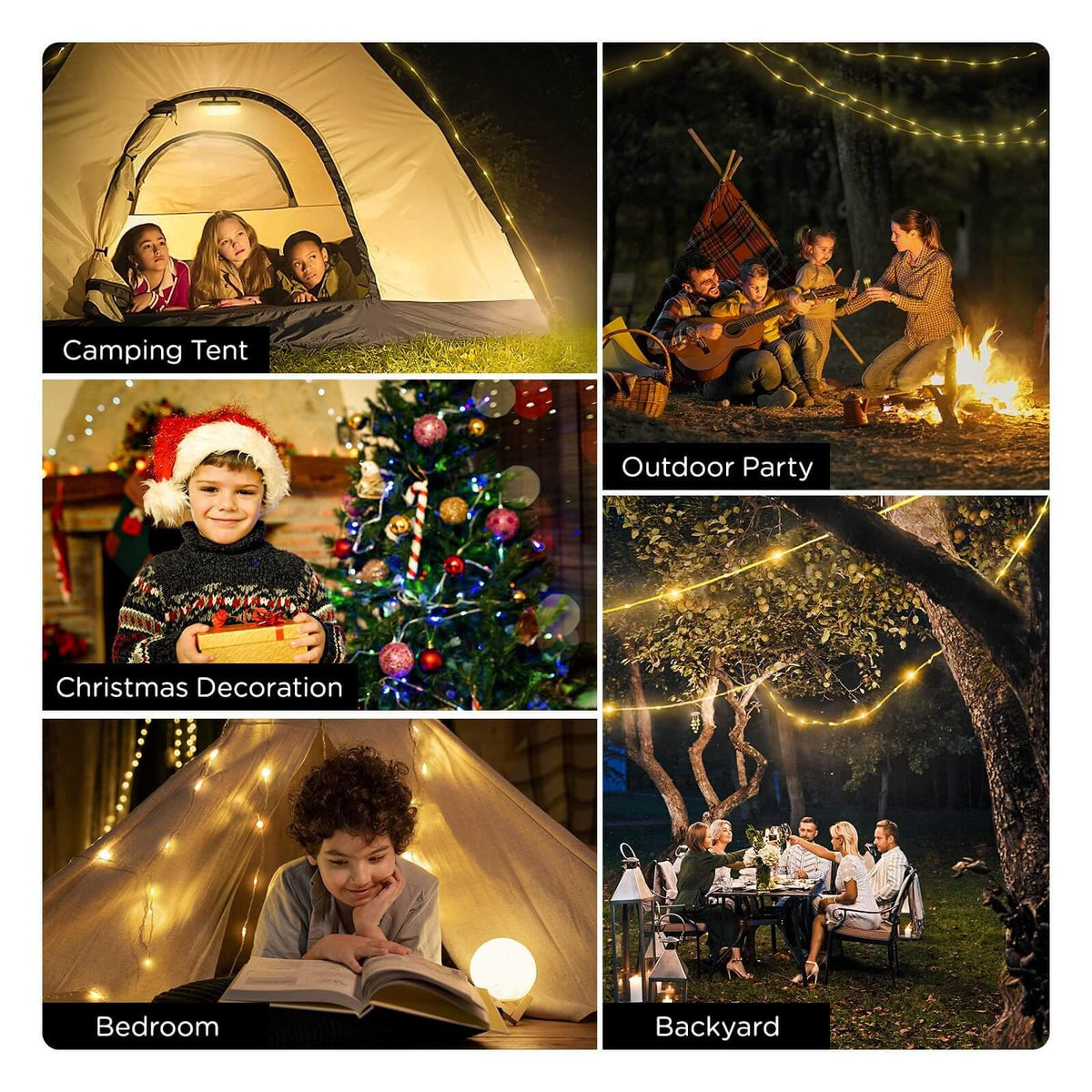 OGERY 8 modes for cozy ambient lighting or bright work light.