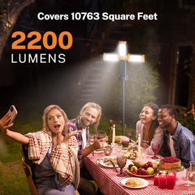 OGERY light delivering bright 2200 lumens for wide-area illumination