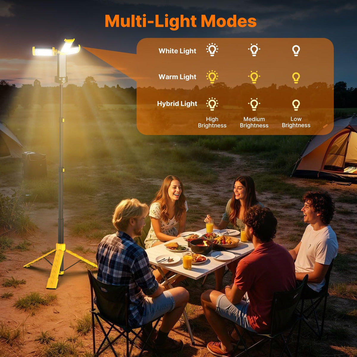 OGERY extendable tripod stand extended for tall lighting