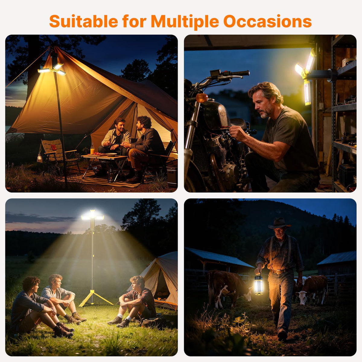 OGERY multi-use camping work light aiding indoor and outdoor tasks