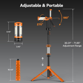 OGERY rechargeable light functioning as a portable power source for devices
