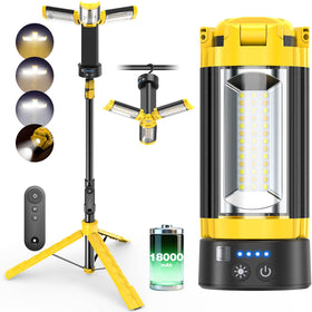 OGERY remote control camping lantern shown in use for hands-free lighting