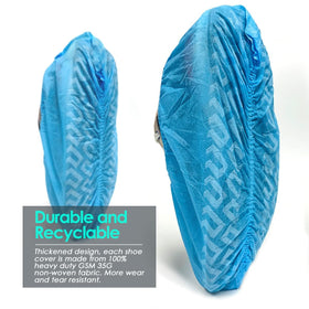 Ogunuoki XL shoe covers fit most shoes up to large sizes.