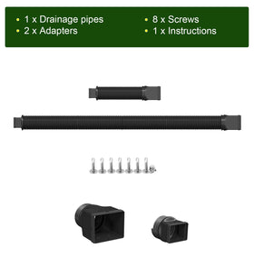 Ogutter buryable design enabling clean underground drainage installation