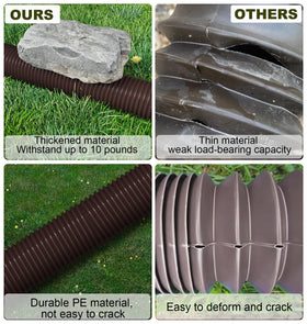 Ogutter adapter set fits 2x3, 3x3, and 4x3 downspouts.