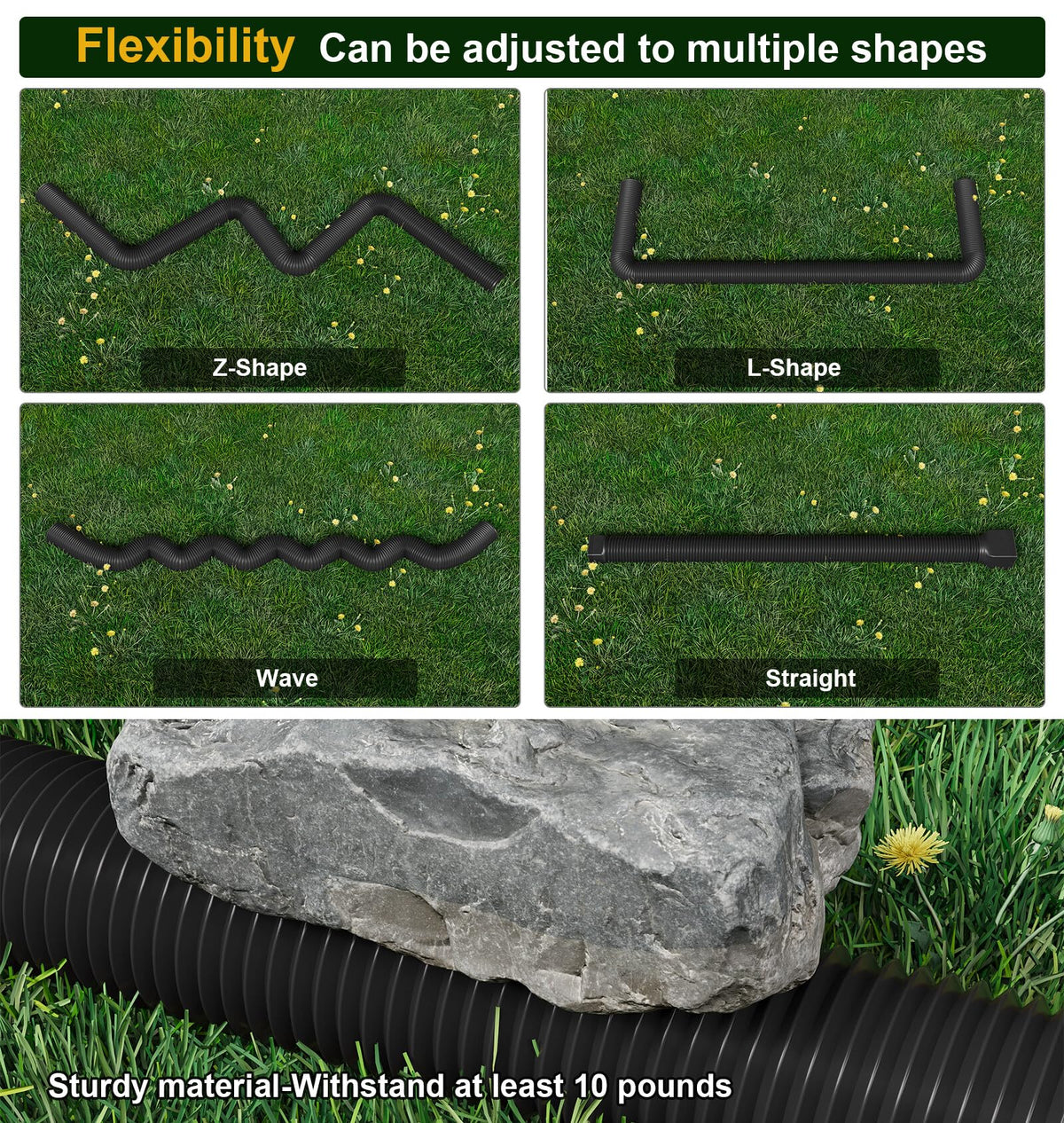 Ogutter downspout adapters 2x3 and 4in enabling secure compatibility with multiple gutters