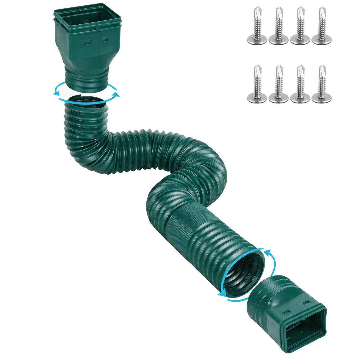Ogutter downspout extension fully extended for versatile drainage