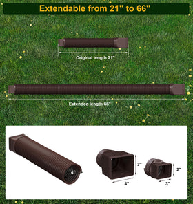 Ogutter extension uses sturdy material to resist deformation under harsh weather.
