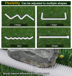 Ogutter flexible downspout extender bends to fit corners and paths