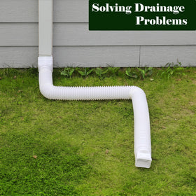 Ogutter extendable pipe bending to fit customized drainage paths.