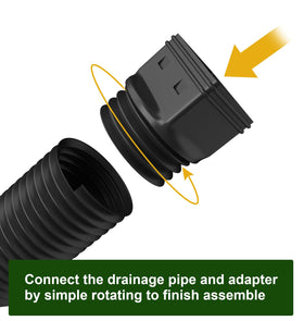 Ogutter included screws simplify secure adapter installation during setup
