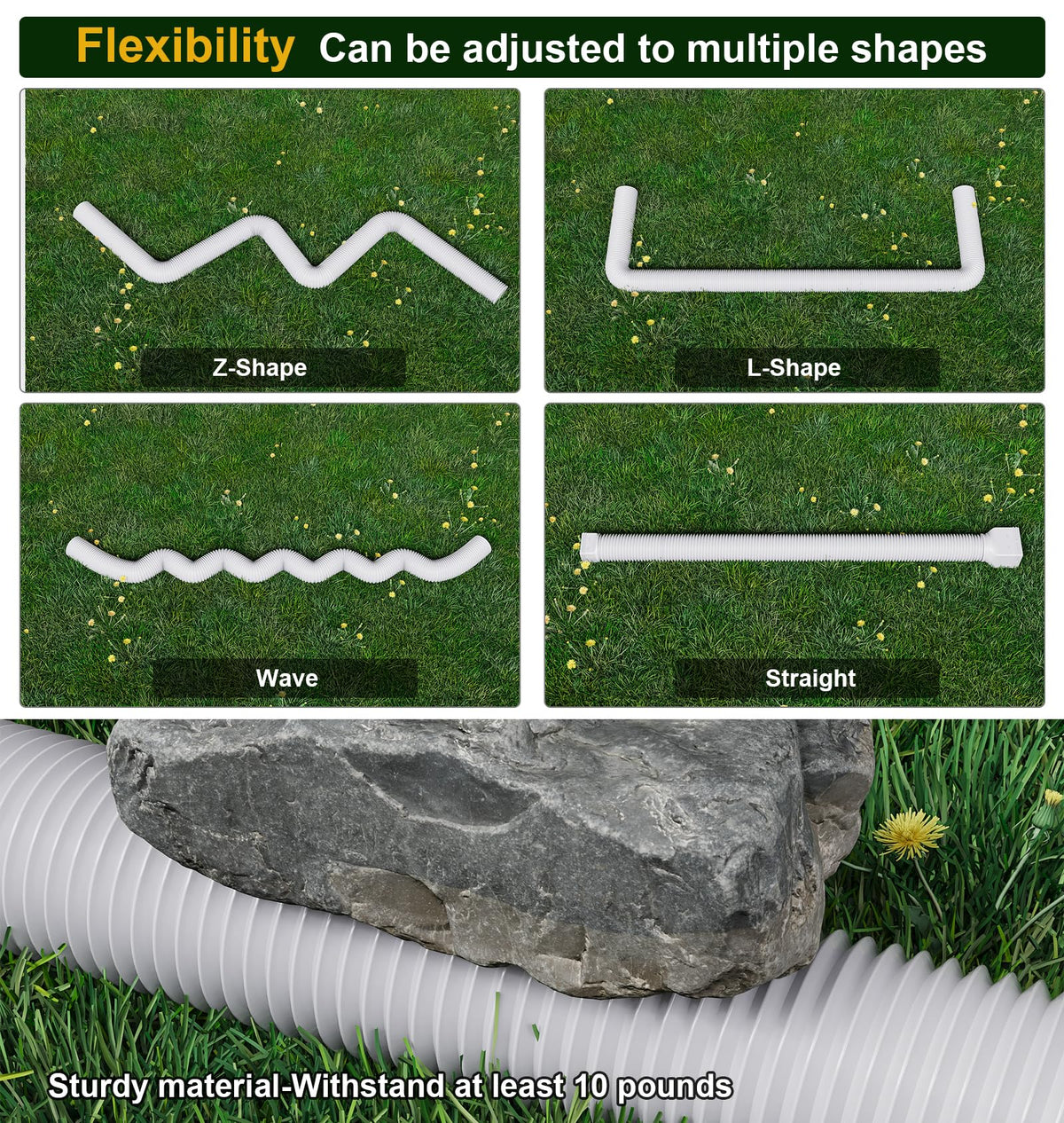 Ogutter screws and installation kit used to secure adapters to downspouts.